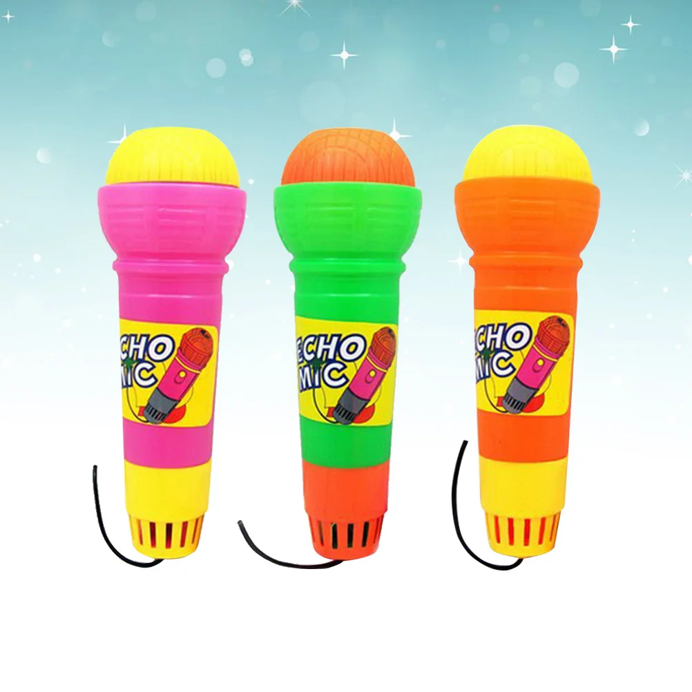 Многоцветный легкий микрофон Echo для дня рождения пикника школы вечеринки 3 шт. |