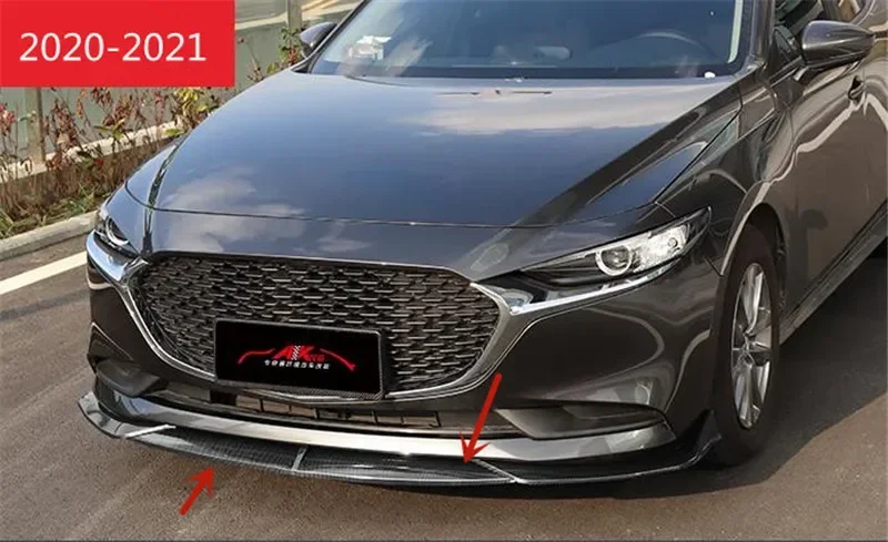 For Mazda 3 AXELA 2020-2021 ABS Chrome Bumper front shovel lip Spoiler Anti-scratch protection car accessories