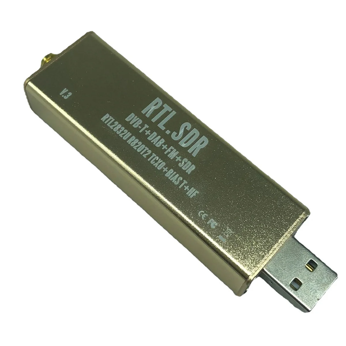 RTL SDR Receiver V3 Pro 100KHz-1.7GHz Built-in TCXO for Ham Radio Aviation Band ADSB UHF VHF HF AM FM