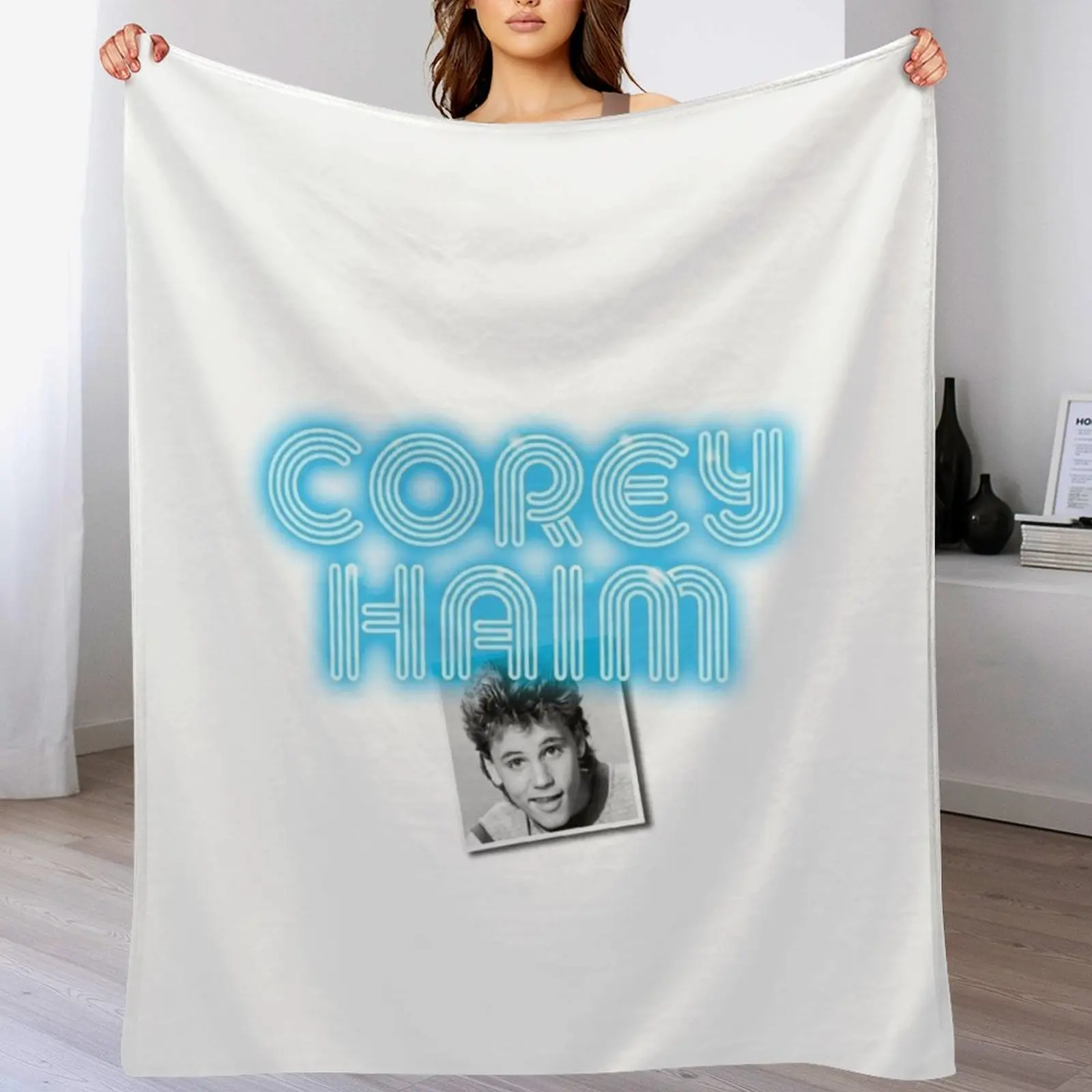 Corey Haim - одеяло с неоновым эффектом для декоративного дивана-кровати тонкие