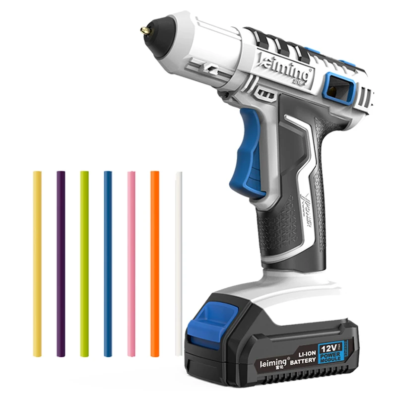LS612 перезаряжаемый пистолет для горячего клея беспроводной литиевый Электрический клеевой пистолет домашний ручной работы DIY детский пистолет для горячего клея ручной работы