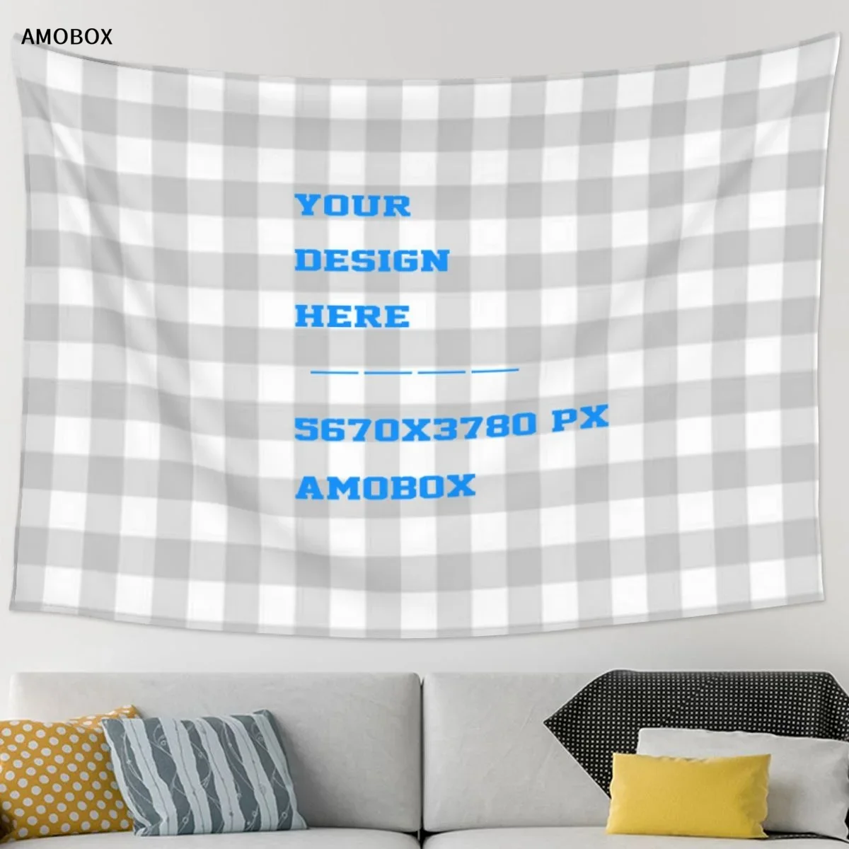 AMOBOX-Настраиваемый фоновый гобелен доступно украшение для дома в помещении и на