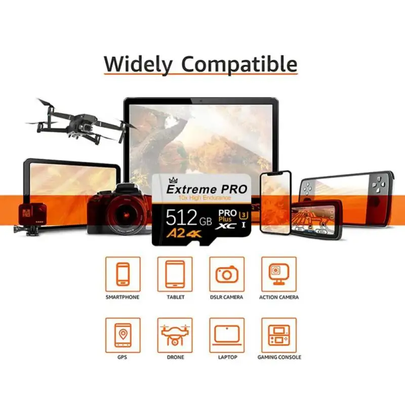 Карта Micro TF SD класс 10 128 ГБ 256 512