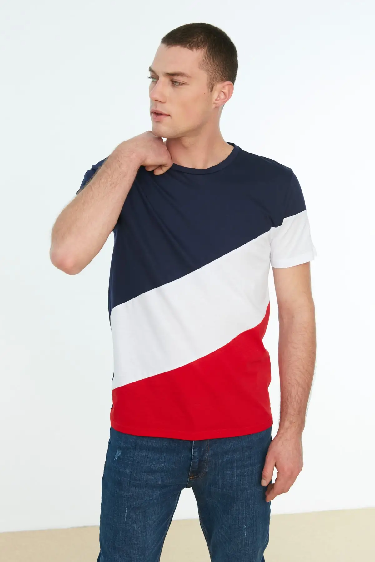 

Men's Regular Fit 100 Cotton Panelli T-Shirt TMNSS20TS0669