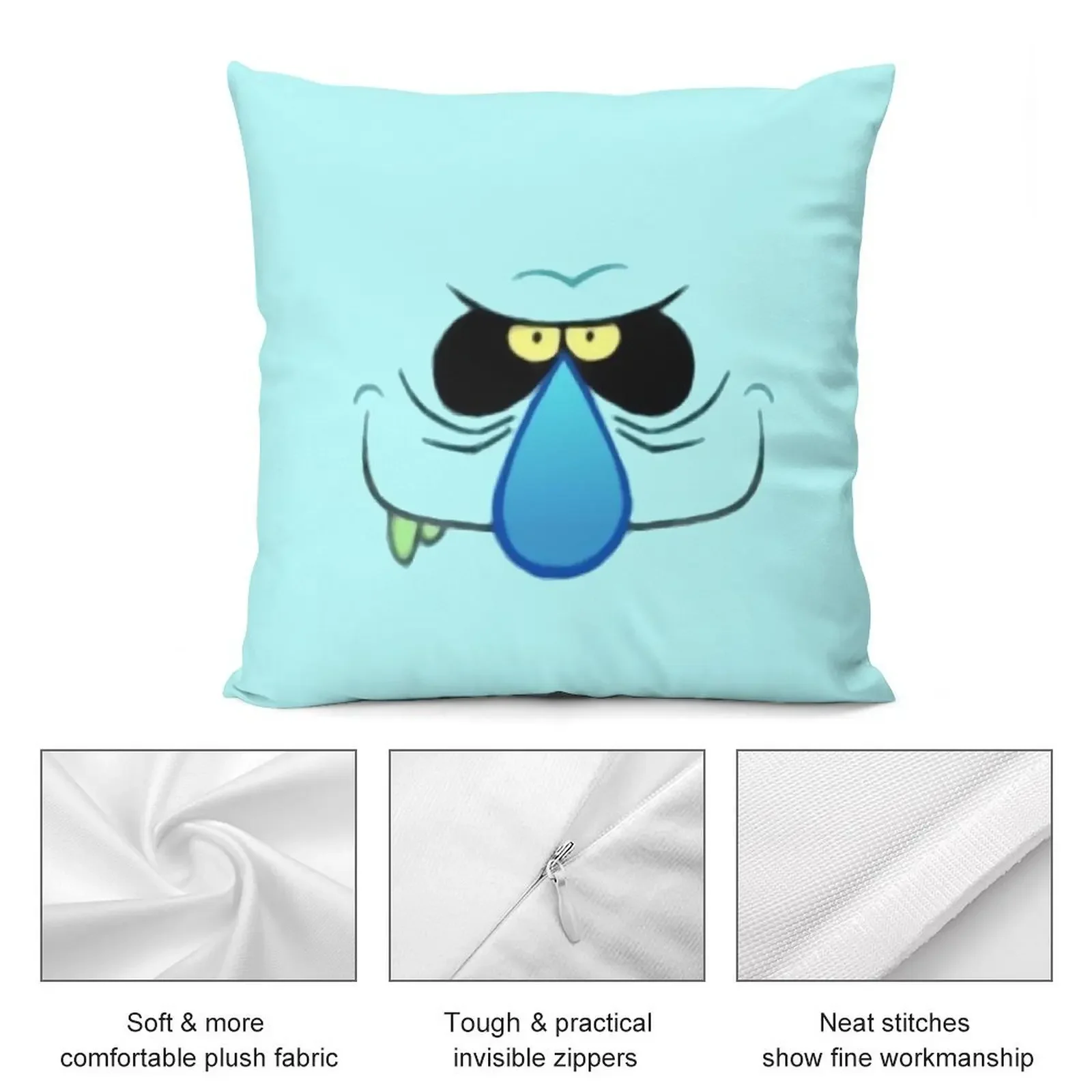 The Ghost and Molly McGee - Подушка с царапинами и улыбкой наволочка мраморная подушка чехол