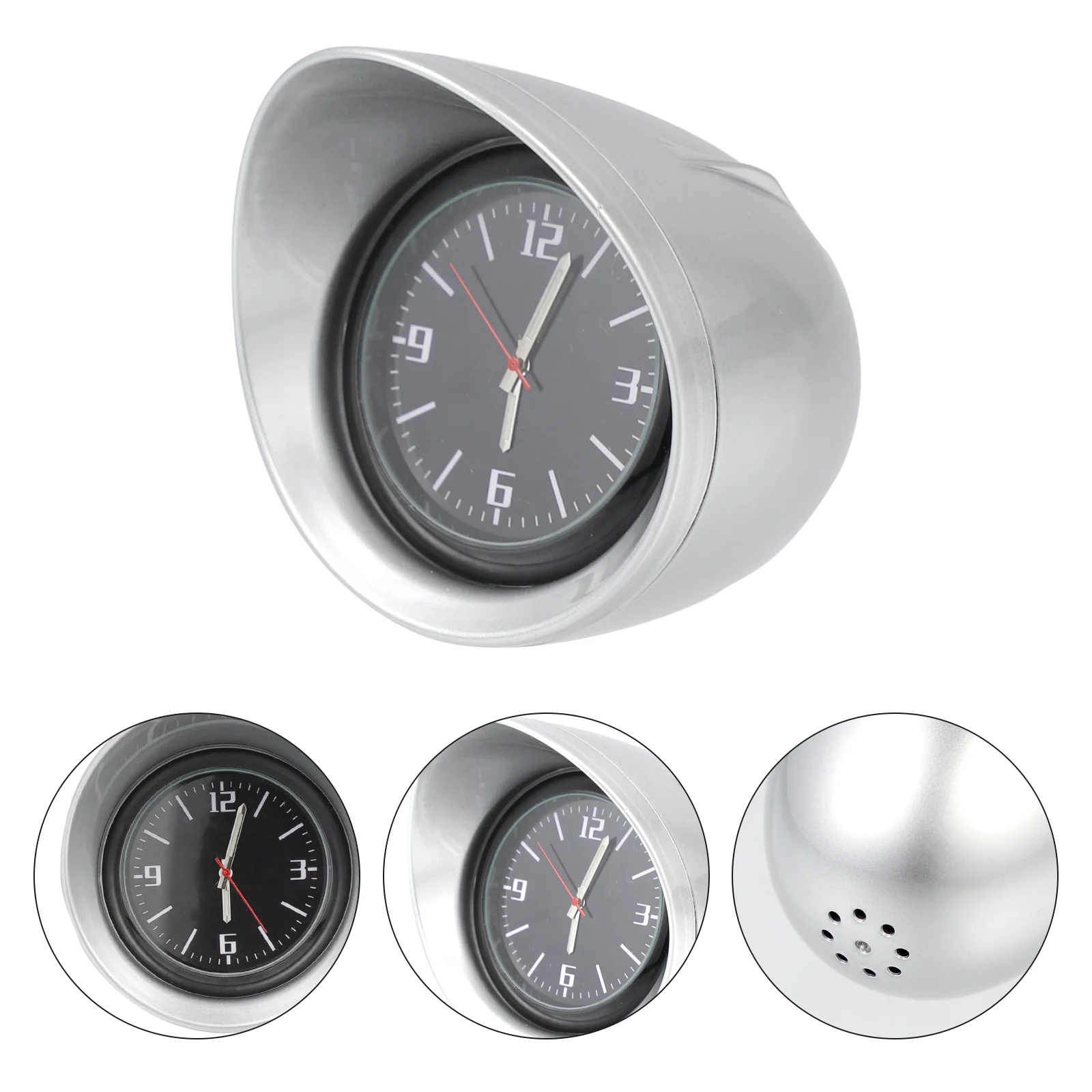 

Electronic Car Clock Office Automotive Clocks Operated Zinc Alloy Case Dashboard