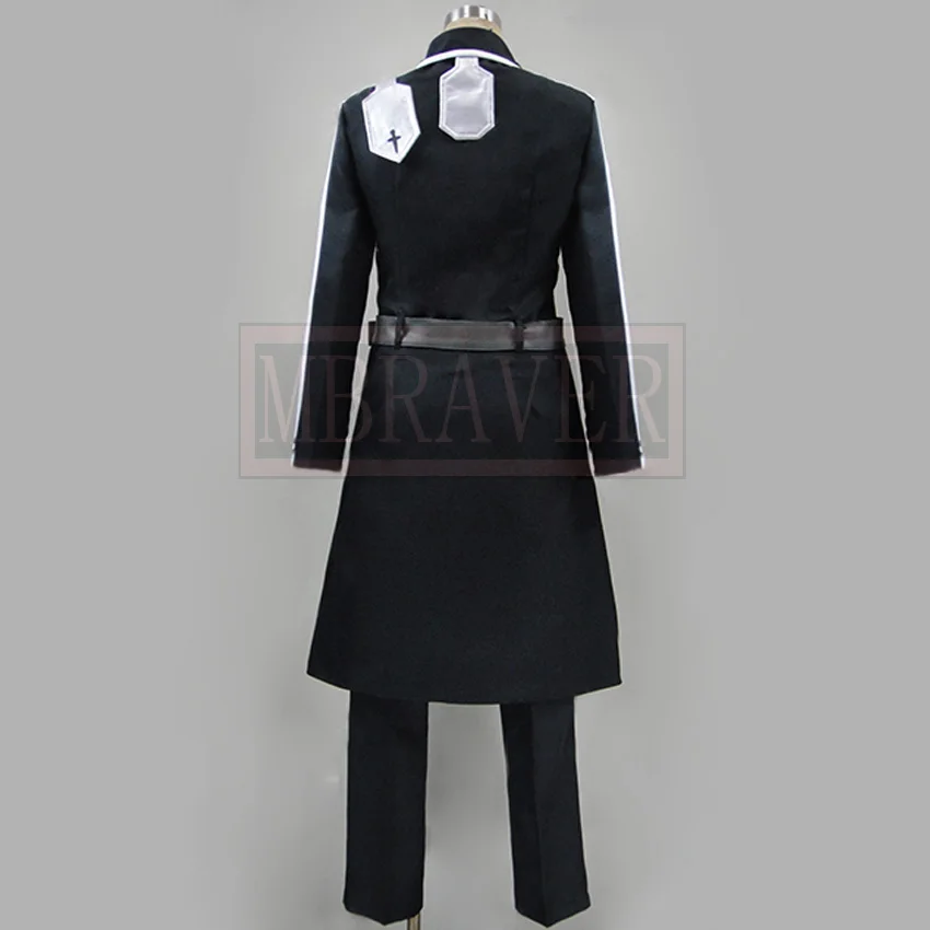 Sword Art Online Алисизация Кирито Киригая Казуто Косплей Черная Униформа Костюм