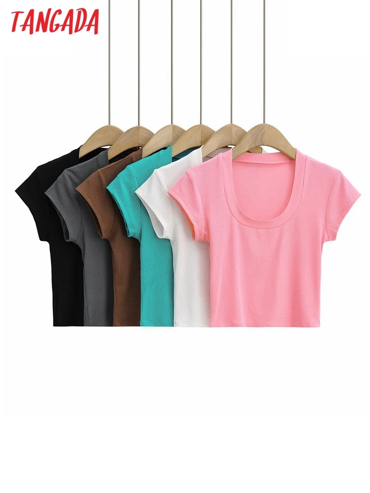 

Женская футболка с коротким рукавом и U-образным вырезом