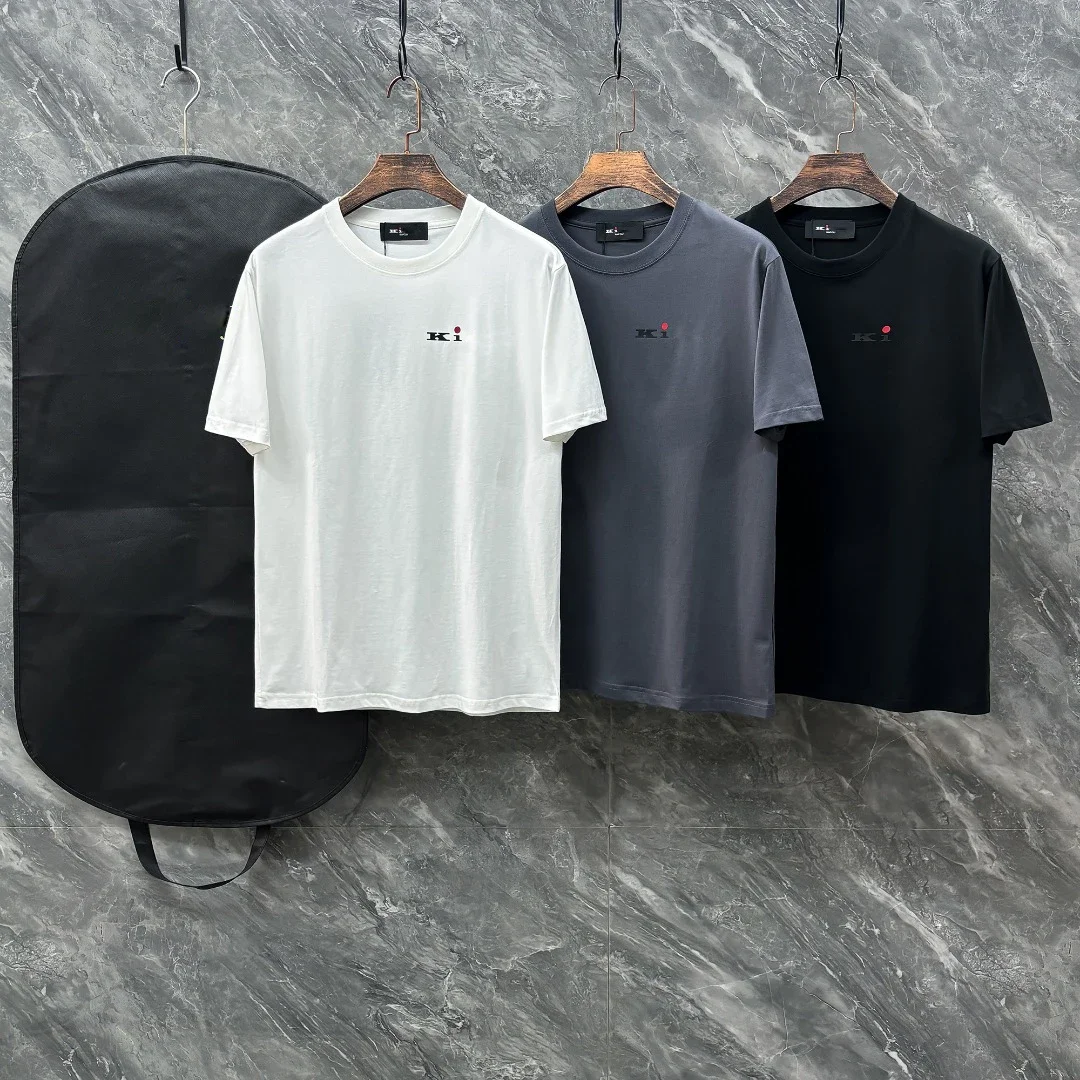 Футболка BLSK CPRT хлопковая мужская футболка новинка 2025 однотонная с принтом прямая