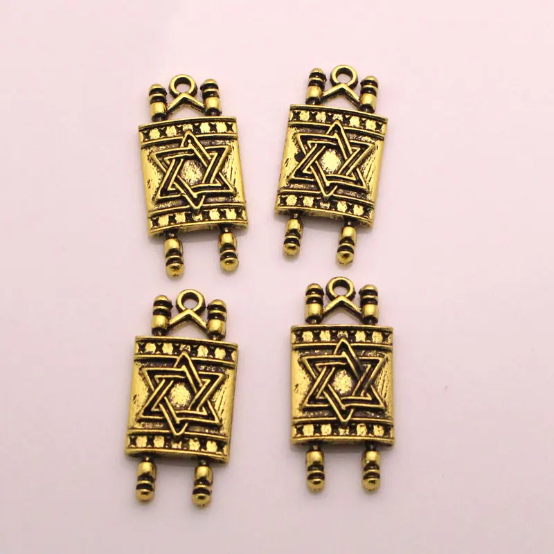 Подвески Sefer Torah со звездой Давида 4 шт.