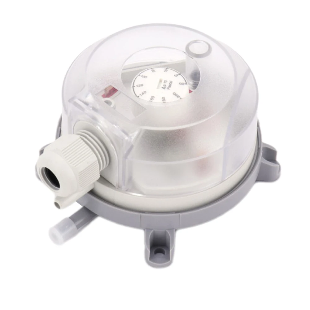 Регулируемый реле давления с фитингами для труб 1 шт. 20-500 Па дифференциал воздуха