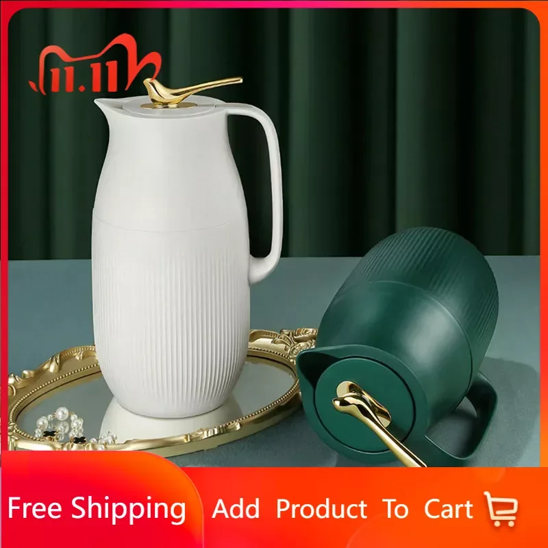 

Nordic Coffee Thermos Pot Insulation Portable Vacuum Heat Thermos Pot Specialty Insulation Garrafa Termica Kitchen Supplies