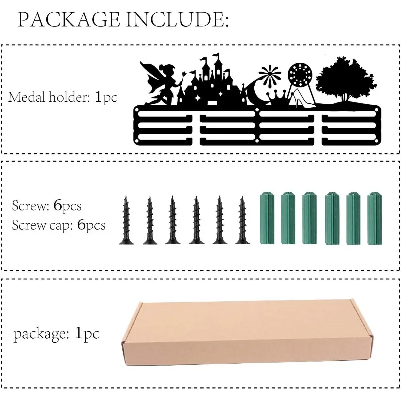 1 шт. вешалка для медали в стиле сказочного мира