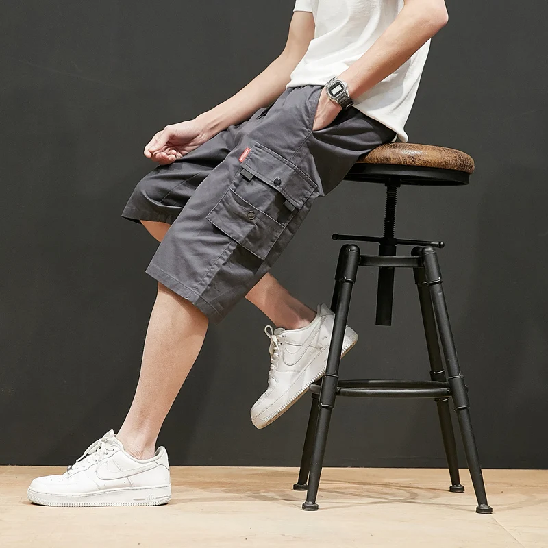 

2022 8XL Cotton Bermuda Cargo Shorts Men Casual Pants Male Summer Outfits Homme Plus Big Size Oversize Shores Of Chores Z436