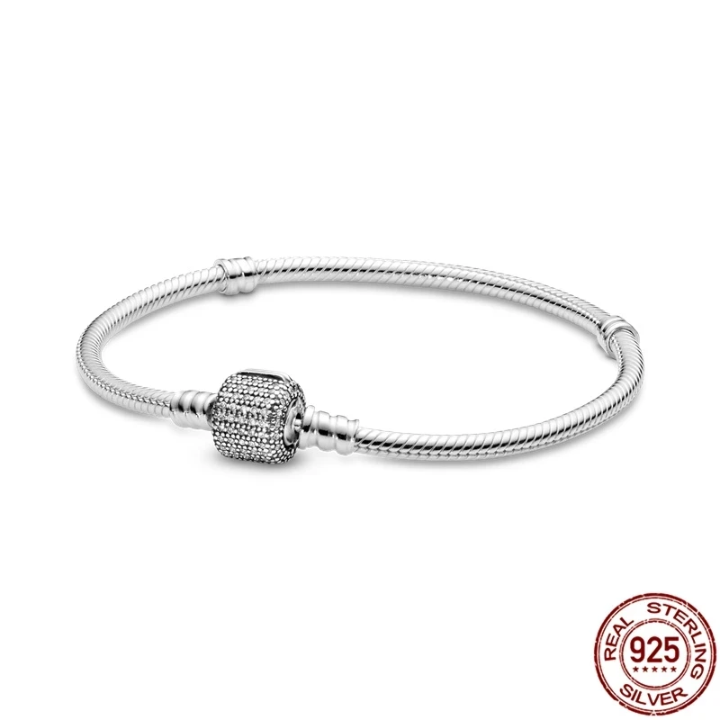 

Браслет Pandora женский из серебра 925 пробы, с бусинами