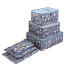 6 шт.компл. дорожные сумки для хранения на ночь, одежда для выходных, туалетные принадлежности, сумка для хранения багажа, инструмент для организации домашнего хозяйства