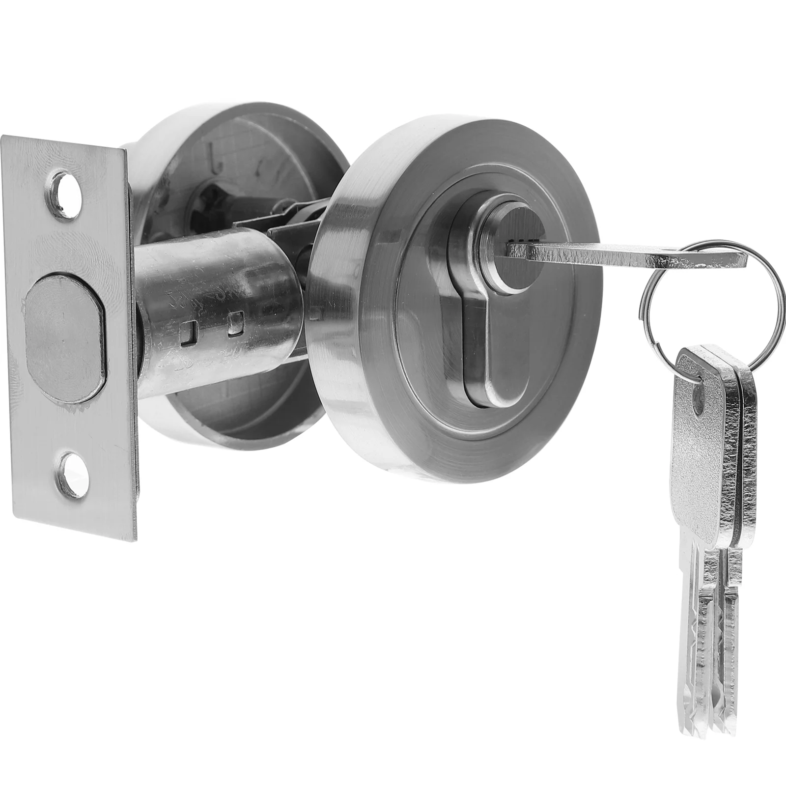 

Built-in Lock Door Silver Suit Locks Doors Zinc Alloy Single Cylinder Deadbolts