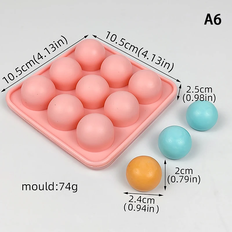 

Формы для шоколада TPXCKz силиконовые круглые 9/16/25/36 шт