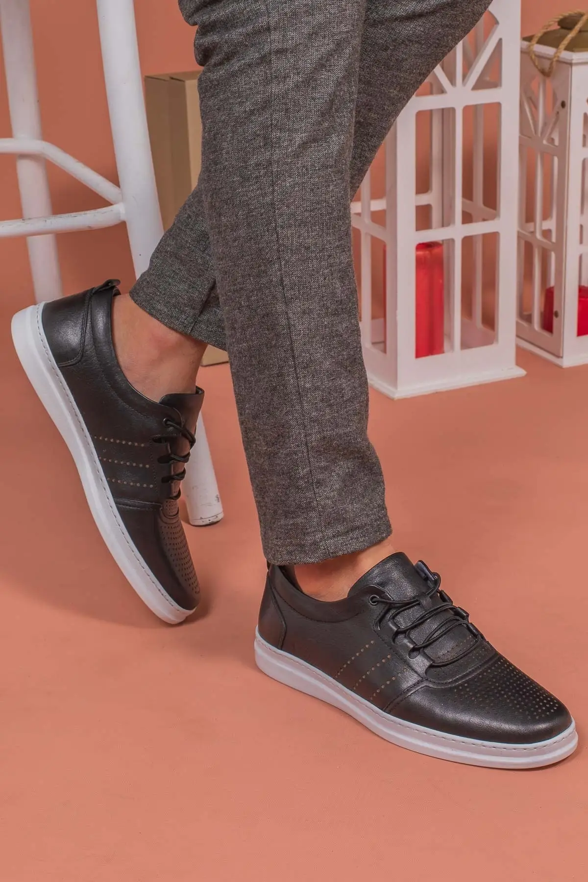 

-House Non Leather, Black, Soft, Casual Male Shoes, Full Orthopedic Light Poly Base Do not sweat, daily and special, Travel, Holiday, Hiking