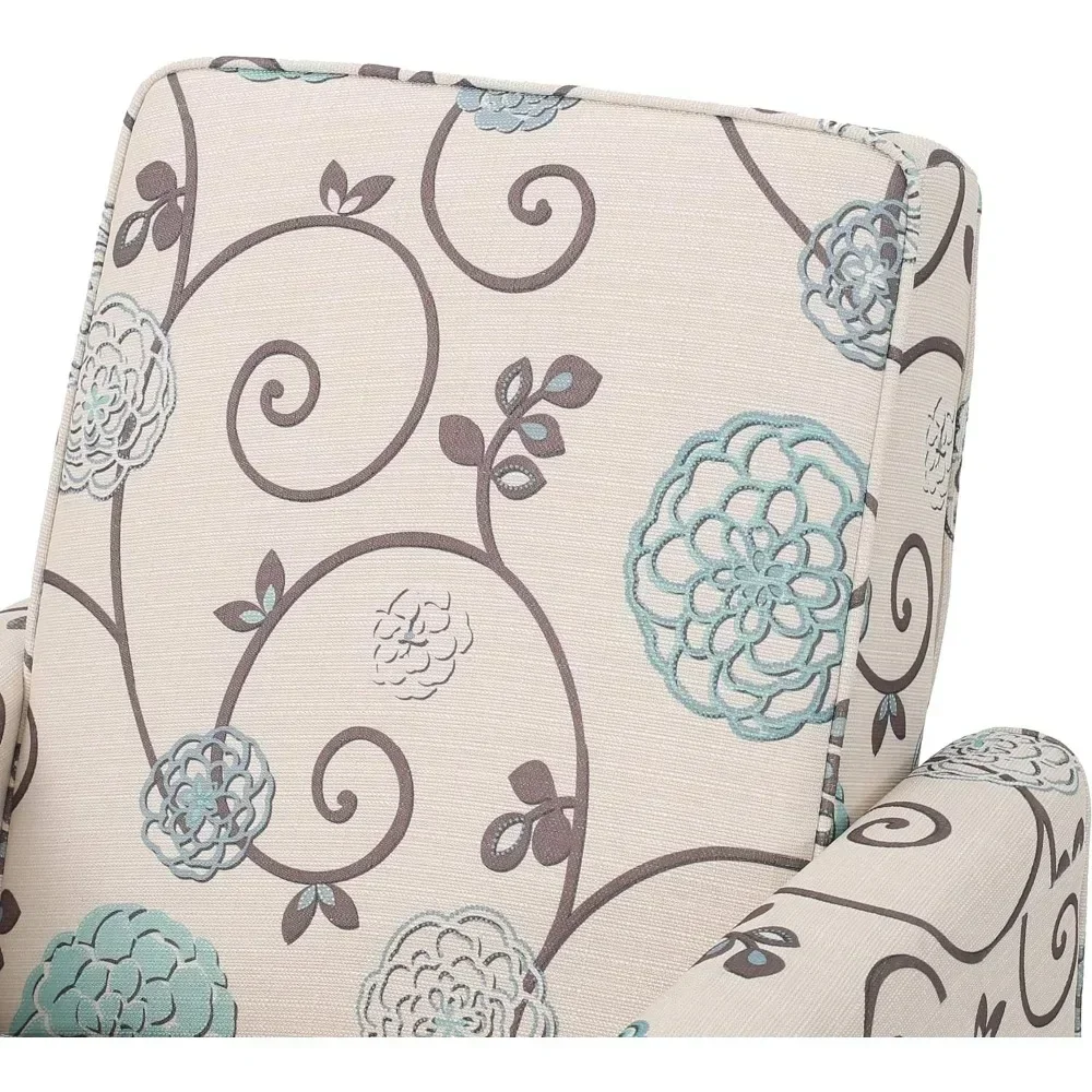 Стулья для гостиной белый и синий цветочный тканевый шезлонг кресло отдыха