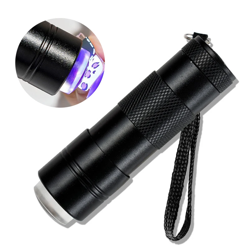 

Handheld Nail Art UV Mini Flashlight with Stamper Portable Silicone LED Light Nails Polish Print Quick Dry Lamp Manicure Tools