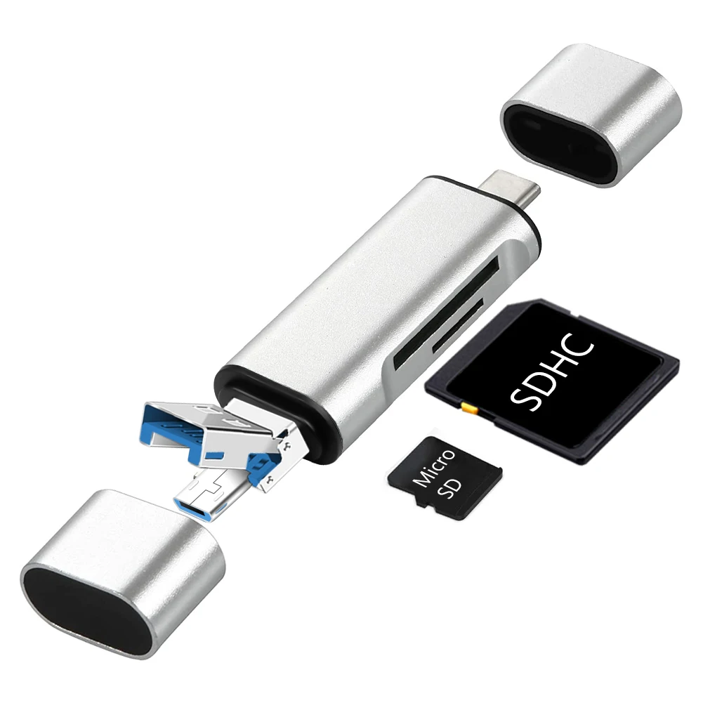 

USB 3.0 Micro USB Type C Card Reader SDHC SD TF MicroSD Card Reader Micro USB OTG Adapter For Huawei Xiaomi Android Phone PC