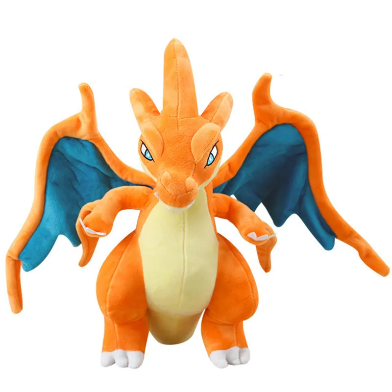 

30CM TAKARA TOMY Pokemon Mega Charizard XY Plush Toy Cartoon Animation Dinosaur Doll For Kids Gift Flying Dragon Pillow