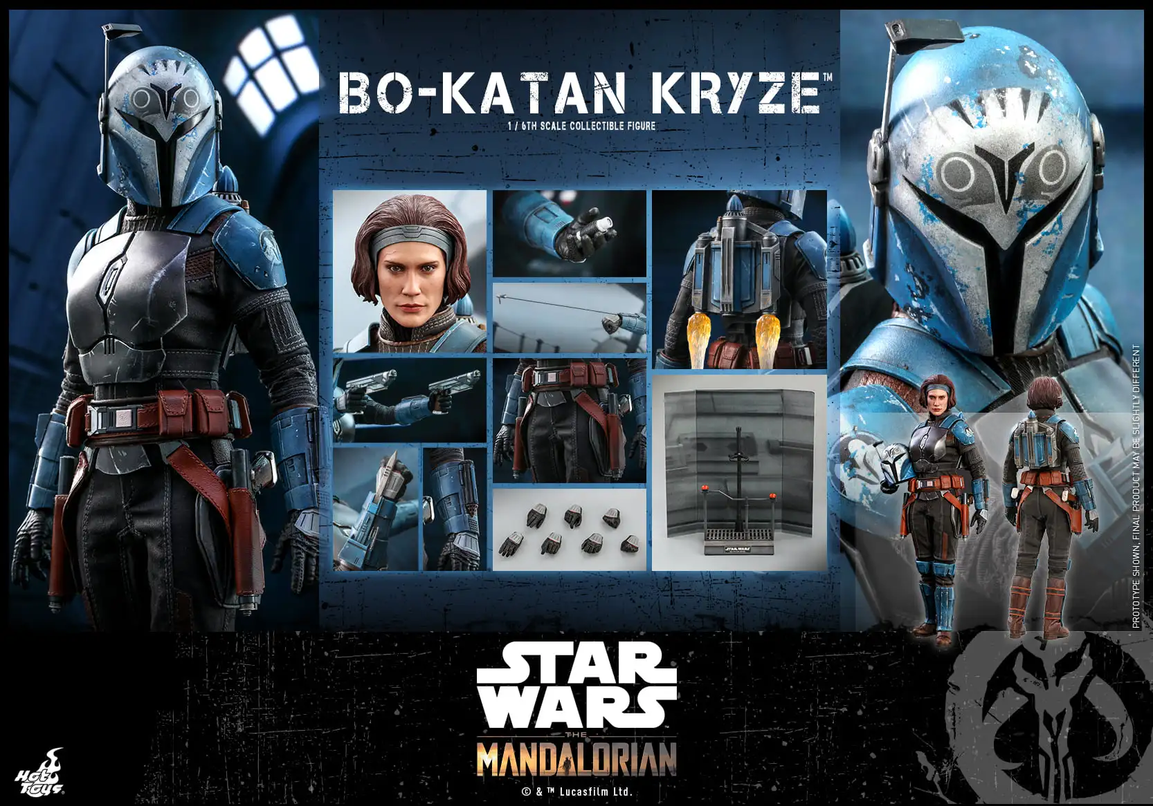 

In Stock Hot Toys TMS035 Star Wars The Mandalorian Bo Katan Kryze Collectible Action Figure Toys