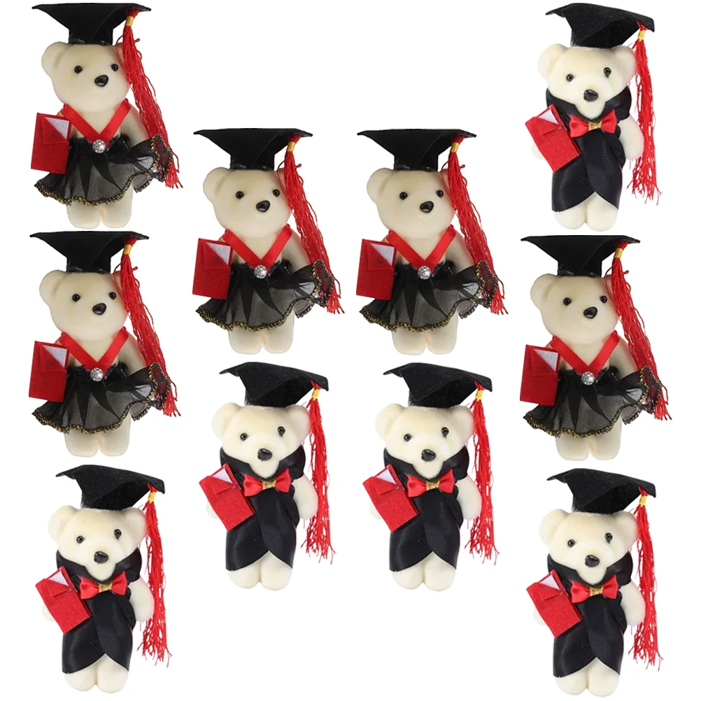 

Dr. Bear Graduation Bears Class 2023 Decorations Bouquet Dolls Gifts Shape Accessories Themed Cartoon Decors