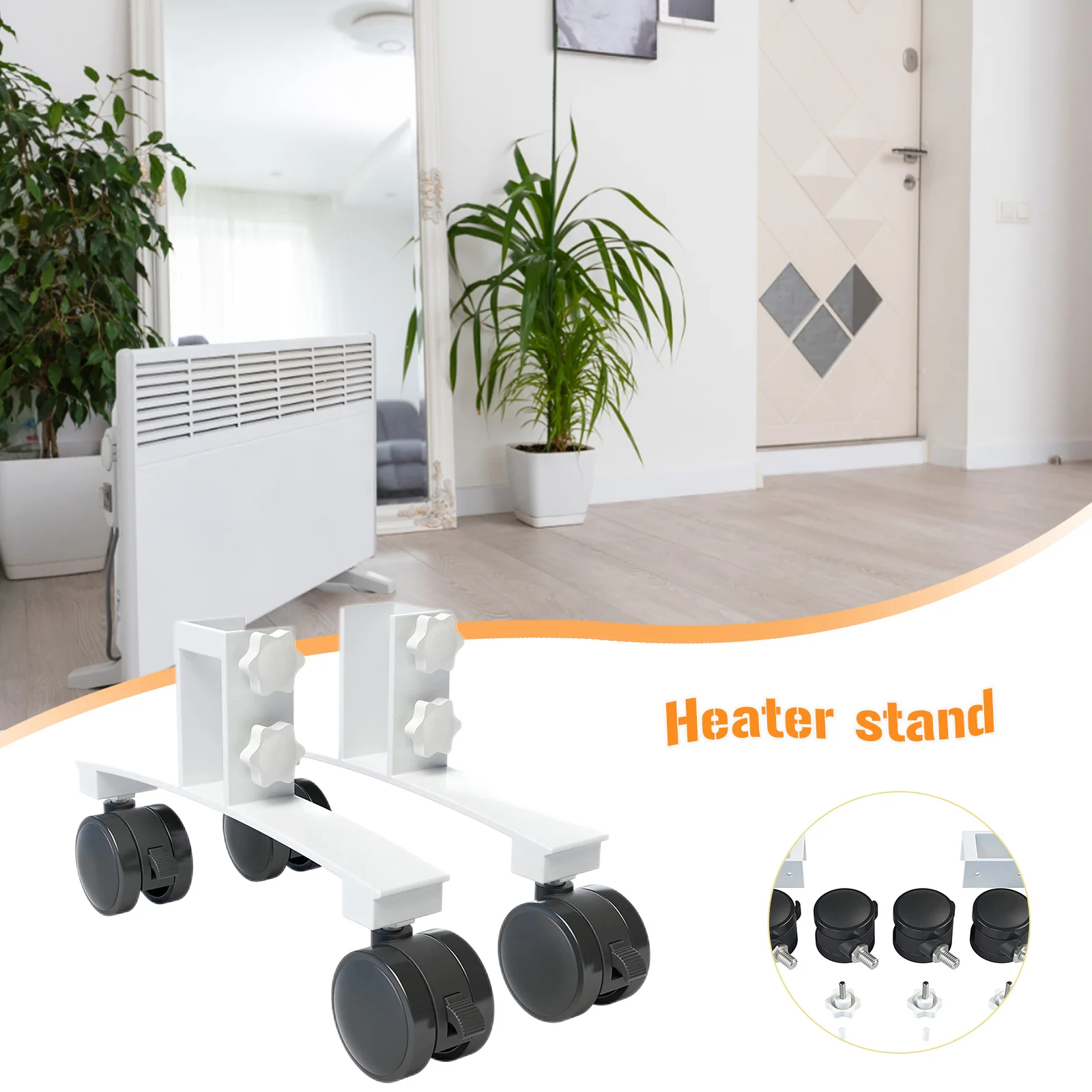 

Universal Infrared Heater Bracket Movable Home Heating System Accessories for Living Room Office Infrared Heater Stand