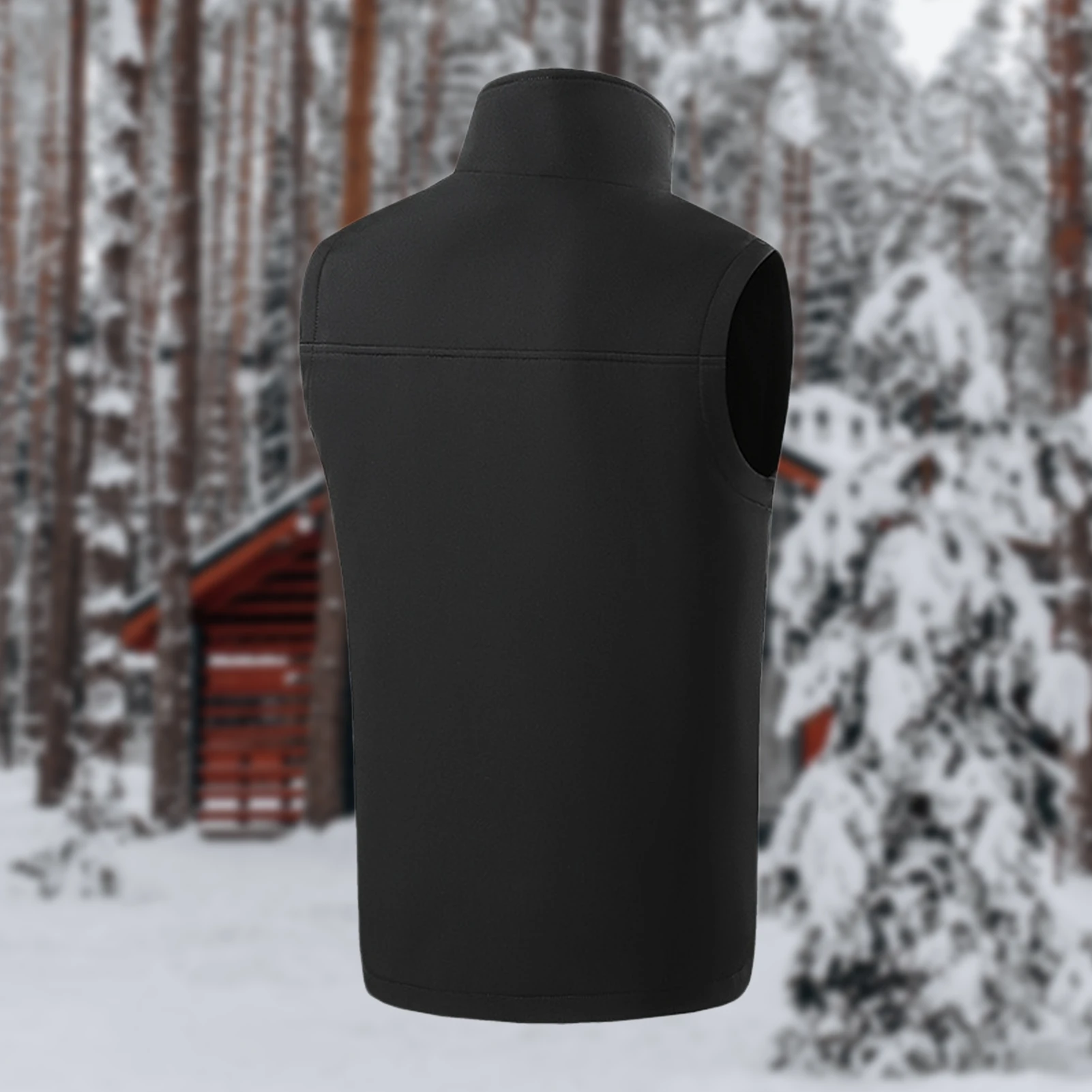 

Men Electric Heated Jackets Waterproof Interface Zipper Closure USB Heating Jacket Winter Heated Vest for Outdoor Sports Fishing