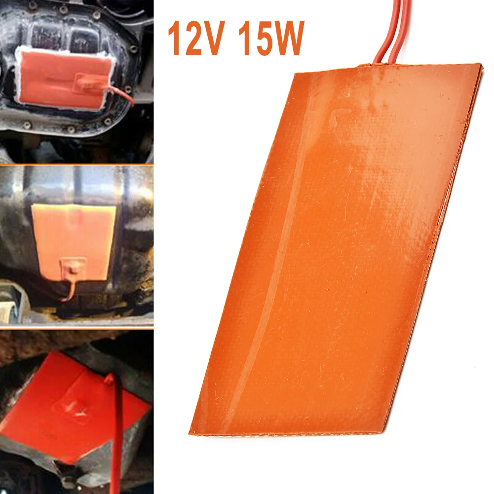 

50*100mm Silicone Heating Pad 12V 15W Insulation Resistance For 3D Printer Heating Mat With Double Faced Adhesive Tool Parts