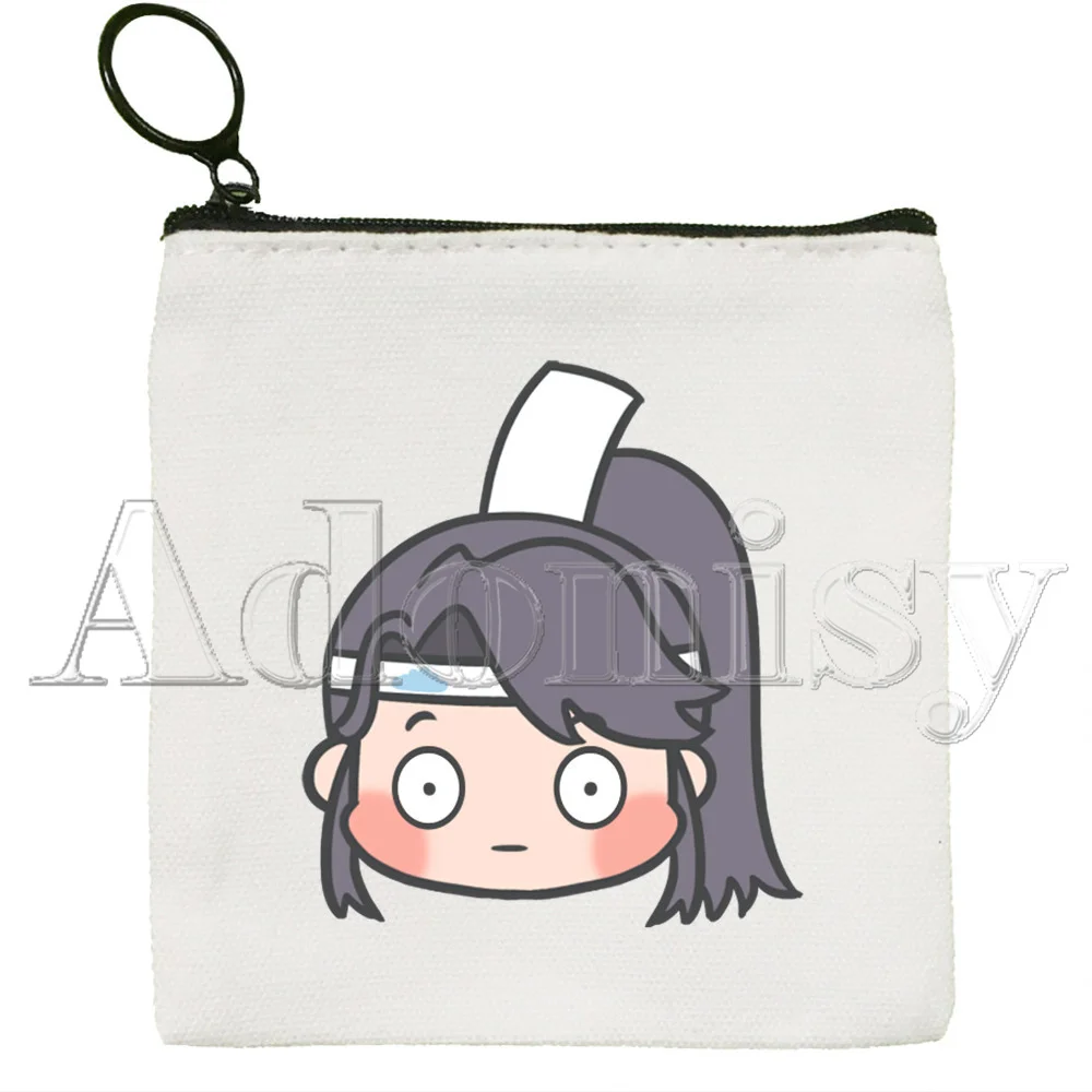 Mo Dao Zu Shi Canvas Card Coin Purse Female Cute Simple Coin Mini Zipper Bag