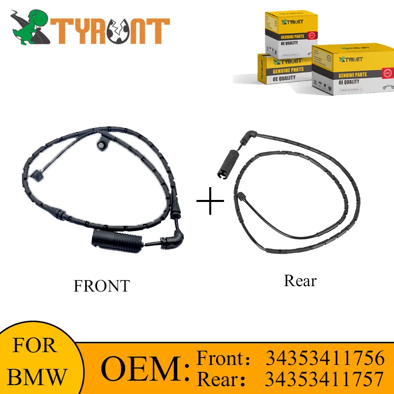 

TYRNT Front And Rear Brake Pad Wear Sensor Induction Line For BMW X3 E83 OEM 34353411756 34353411757 Auto Accessories