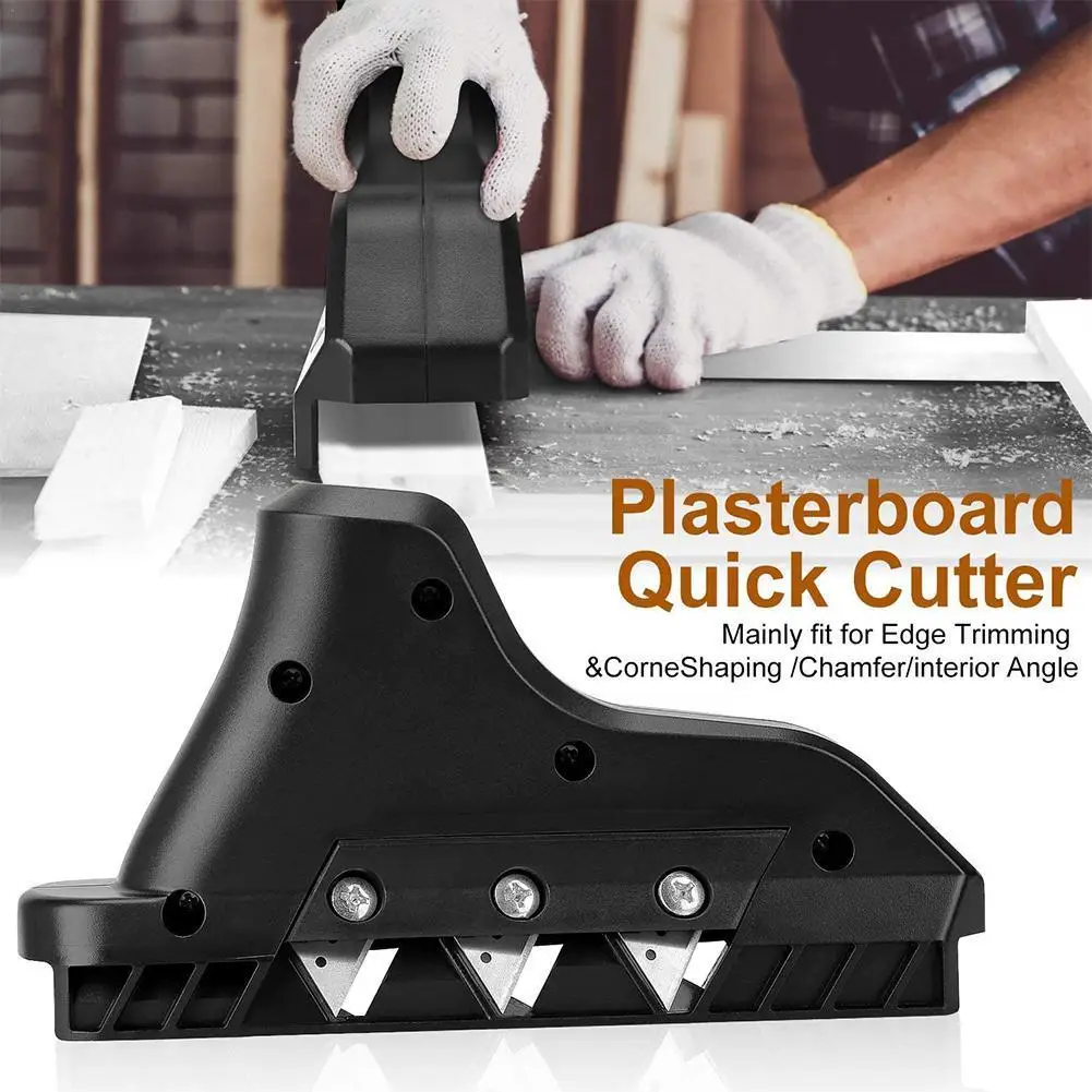 

Plasterboard Edger Gypsum Board Hand Plane Drywall Edge Chamfer Woodworking Hand Tool 35° Angle