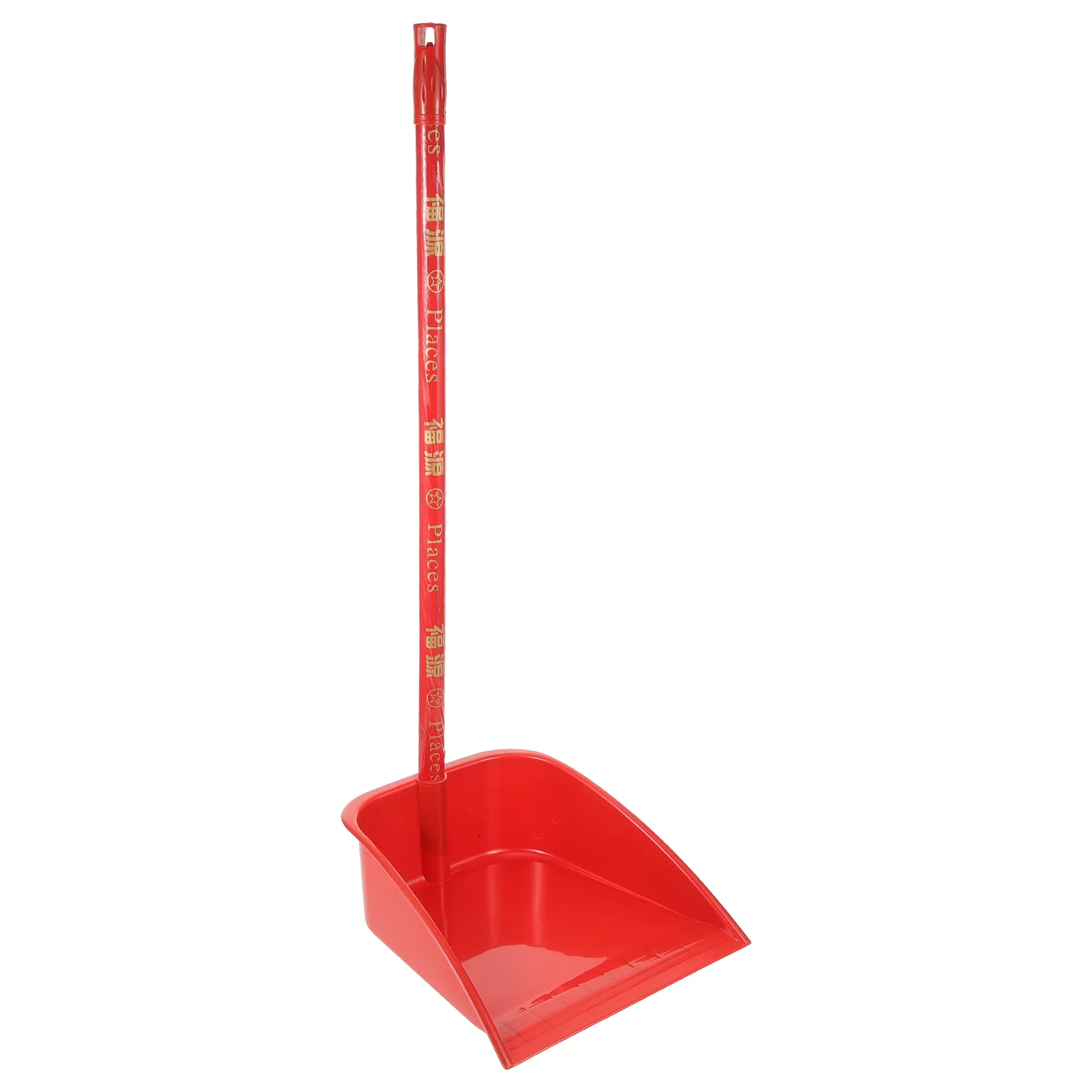 

Metal Dustpan Outdoor Upright Trash Bucket Long Handle Heavy Duty Office