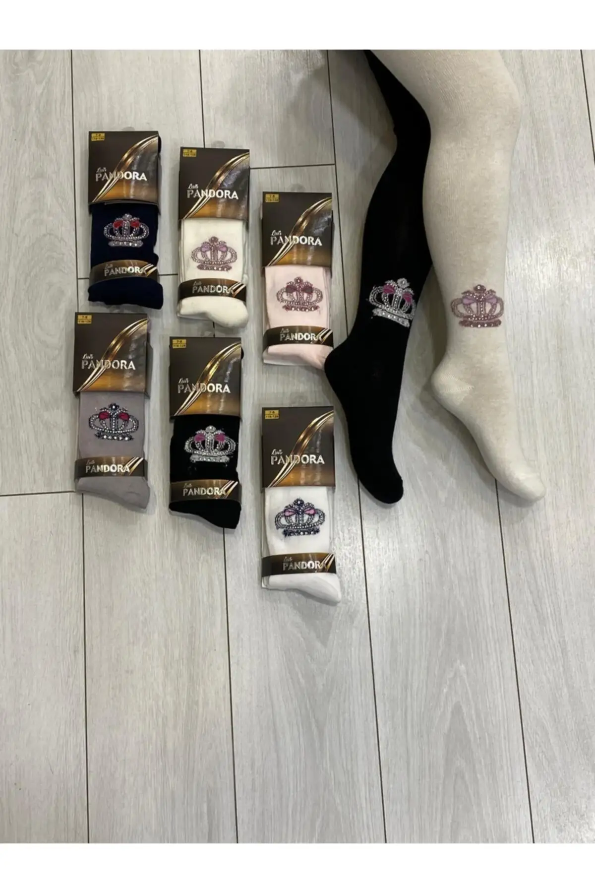 

3-piece children (stone pantyhose) socks cotton-elastane white cotton Polyester washed pearl/bird eye inner/bird's eye inner