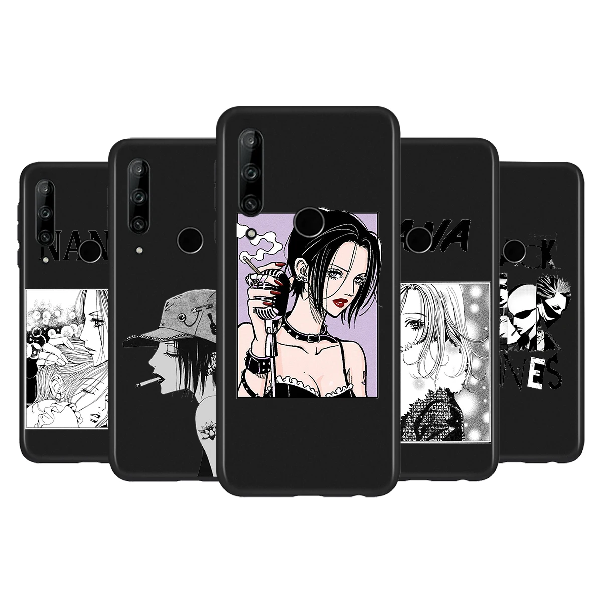 

Oosaki Nana Anime Silicone Cover For Huawei P50 P40 P30 P20 Pro P10 P9 F8 Lite E Plus 2016 5G Black TPU Phone Case