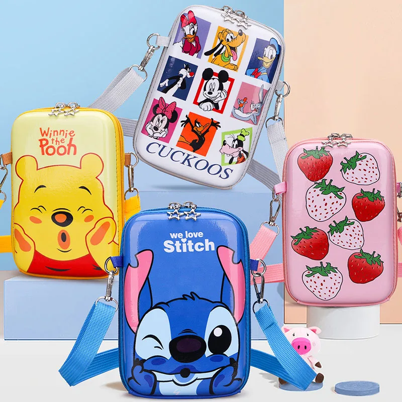 

Fashion Disney Stitch Backpack for Children Mickey Minnie Mouse Shoulder Bag Kids Boy Girl Kindergarten Primary Coin Bag Toys
