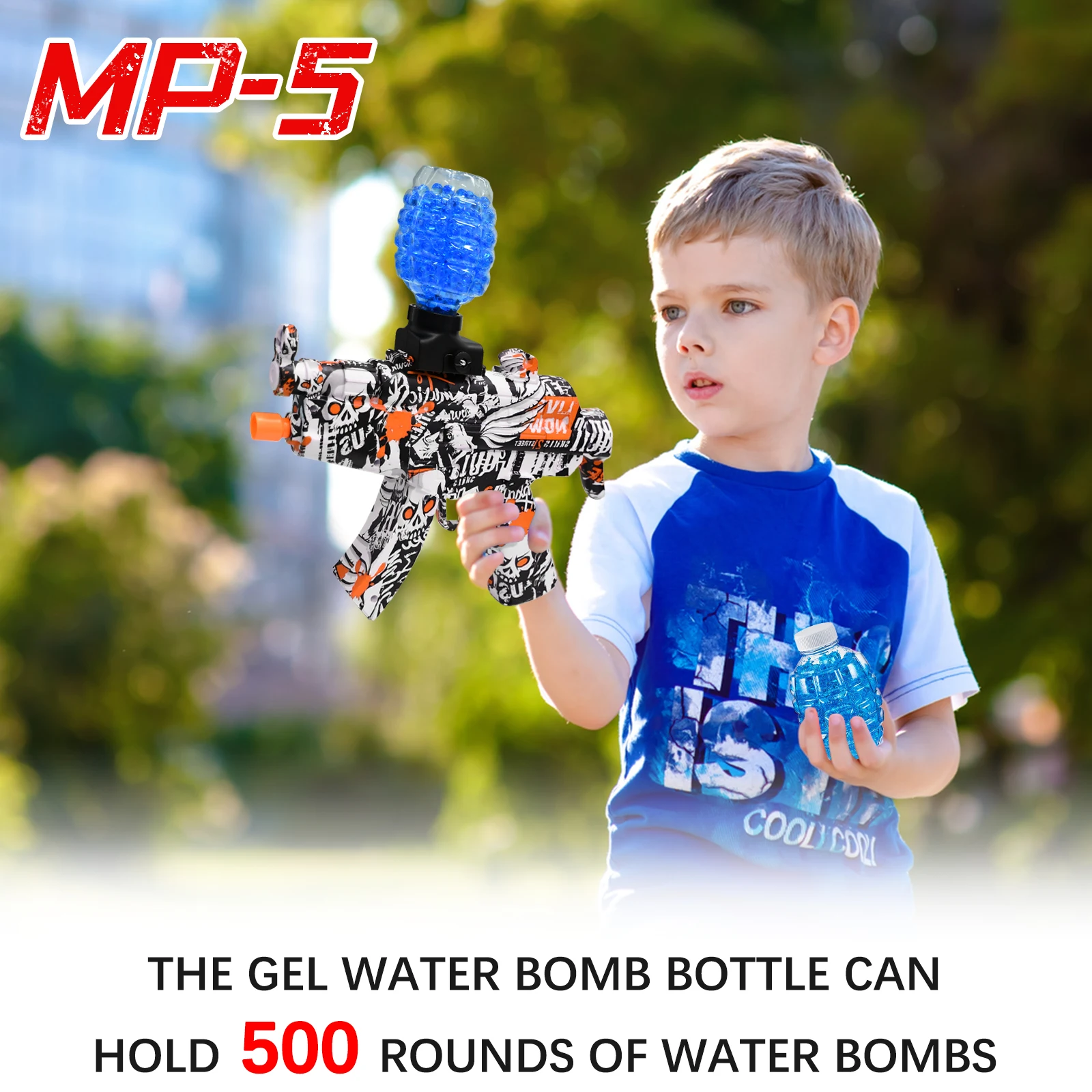 ГОРЯЧАЯ СДЕЛКА! Пластиковый пистолет MP5 Gel Blaster с 15000 гидрогелевыми шарами для игры на открытом воздухе для детей в подарок.
