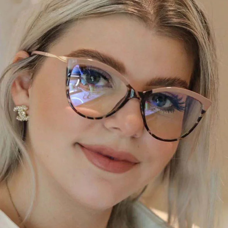 

Luxury Brand Anti-Blue Light Glasses for Women Men Fashion Trends Office Computer Goggles Blue Ray Blocking Eyeglasses