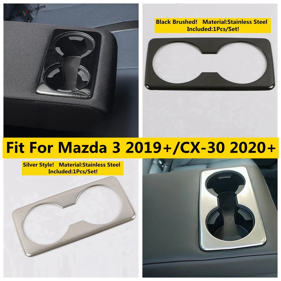 

Car Cup Stand Drinks Water Bottle Holder Decoration Cover Trim Fit For Mazda 3 2019 - 2022 / CX-30 2020 - 2022 Accessories