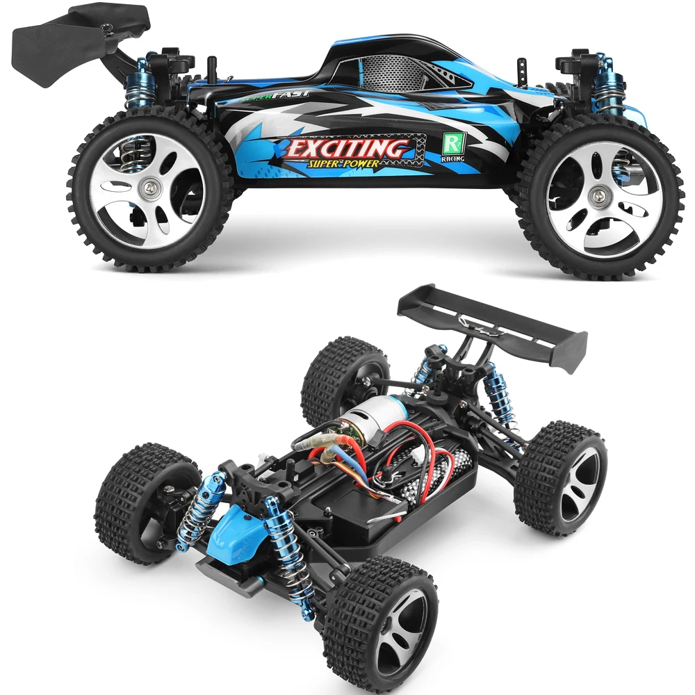 WLtoys 184011 2.4G 4WD RC Car 1/18 Brush Motor Vehicle Models High Speed 30km/h 7.4V 900mAh Battery Climbing Drift Off Road Toy images - 6