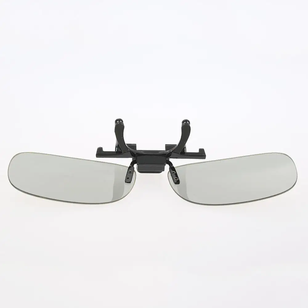 

3d Glasses Clip Clip-on Passive Polarized Tv Real 3d Glasses Stereo Polarized Lenses Hanging Frame Myopia Glasses