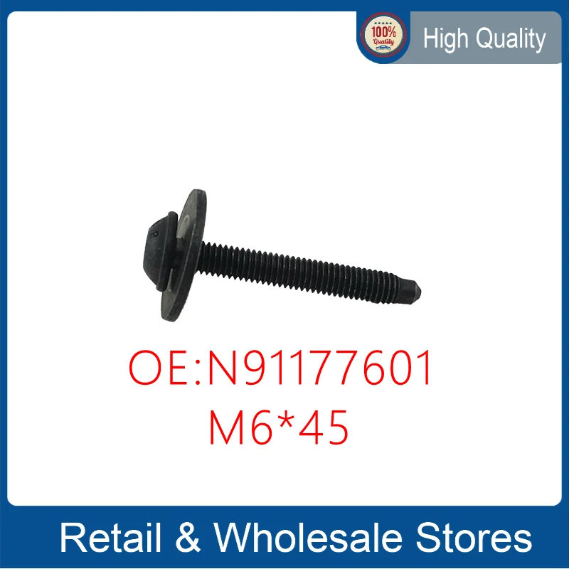

M6x45 N91177601 для 2016 2017 PASSAT передняя фара крепежный болт N 911 776 01 M6x45 мм