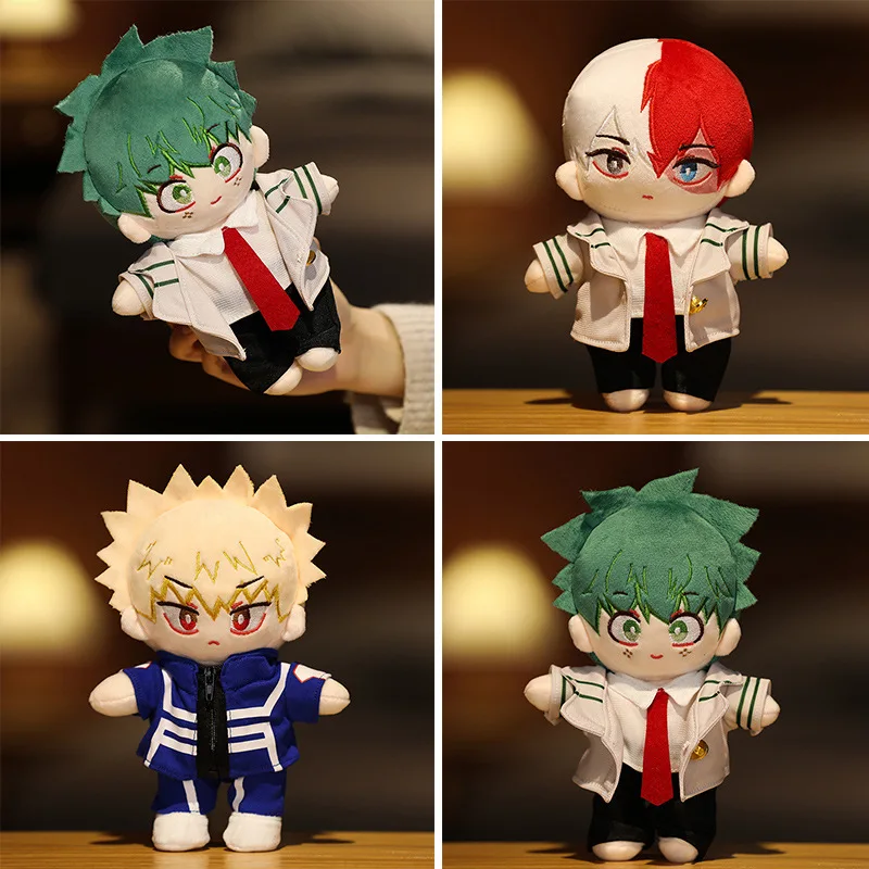 20cm Anime Game Plush Doll Toy My Hero Academia One's Justice Izuku Midoriya Deku Cute Stuffed Doll Pendent Kids Adults Gift images - 6