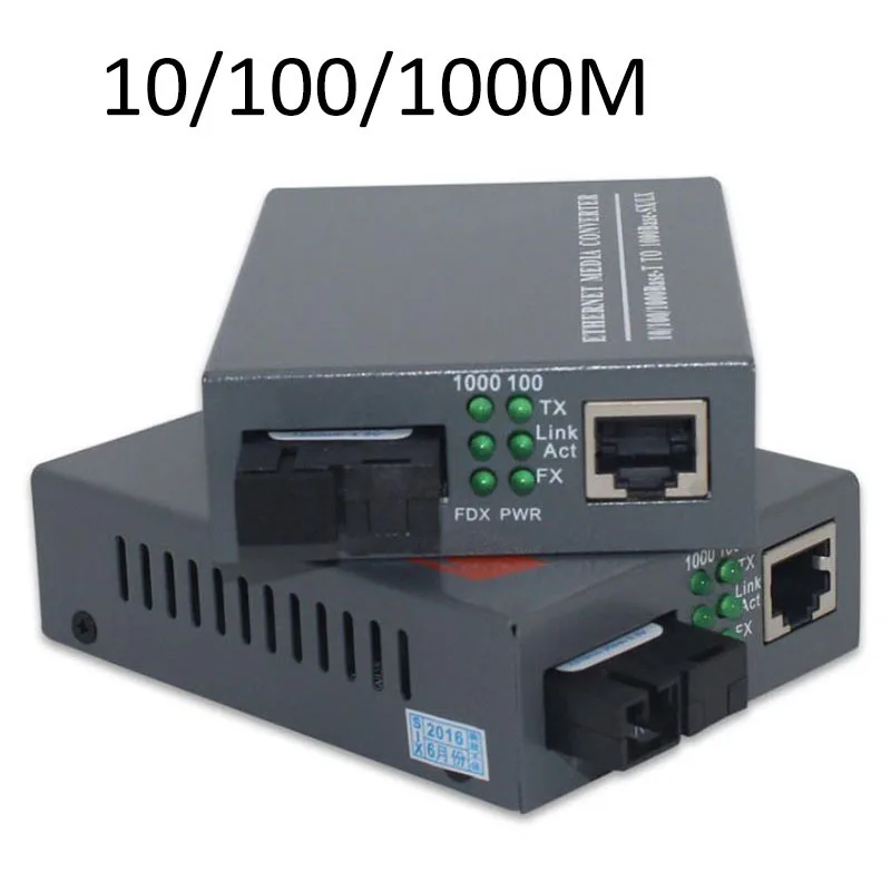 

1000M Fiber Optic Network Converter Media HTB-GS-03AB Gigabit Fiber Transceiver Single Mode Single SC Port Fiber Device