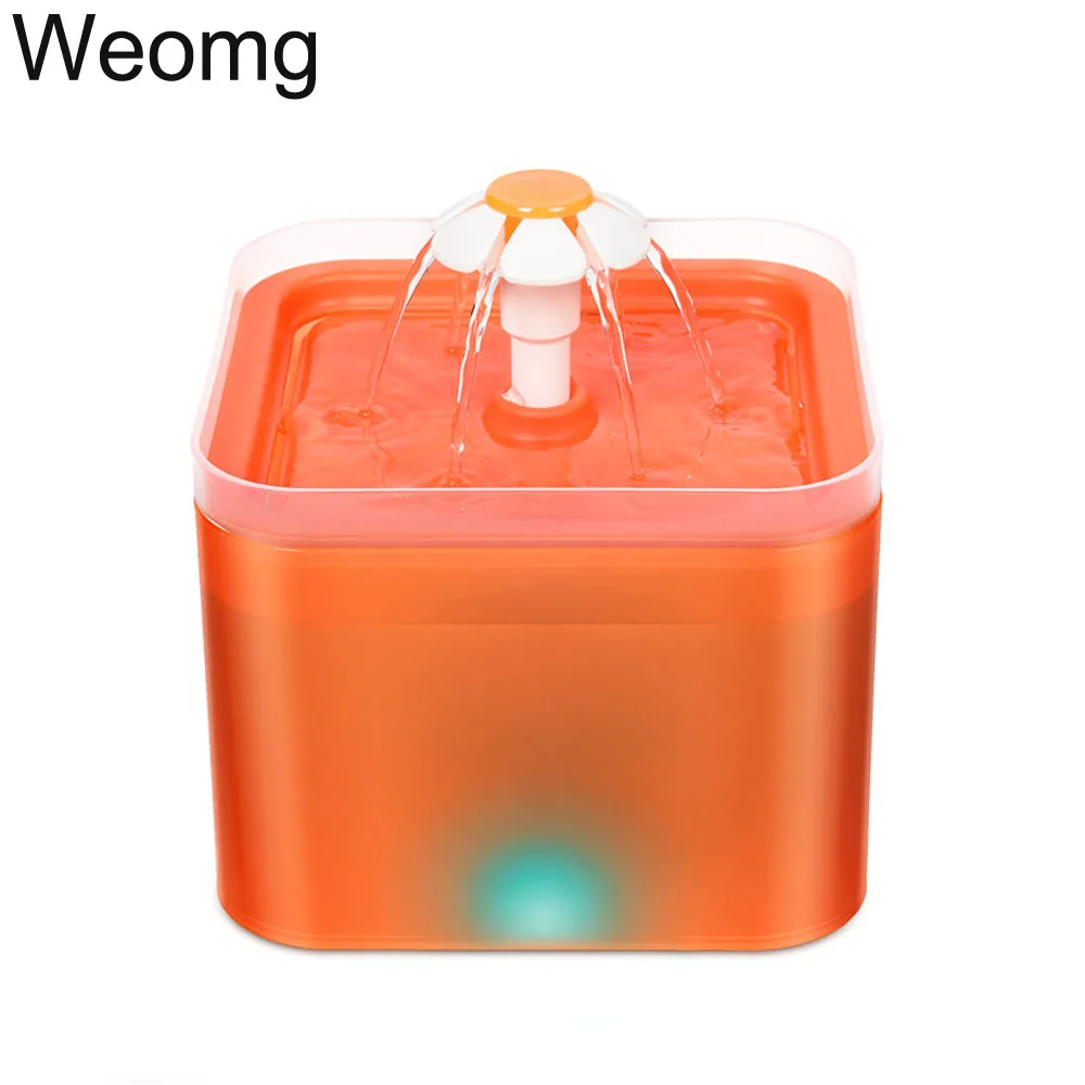 

Автоматический питьевой фонтан для кошек, емкость 2 л, светодиодное освещение, USB-дозатор для воды для домашних животных, 5 В