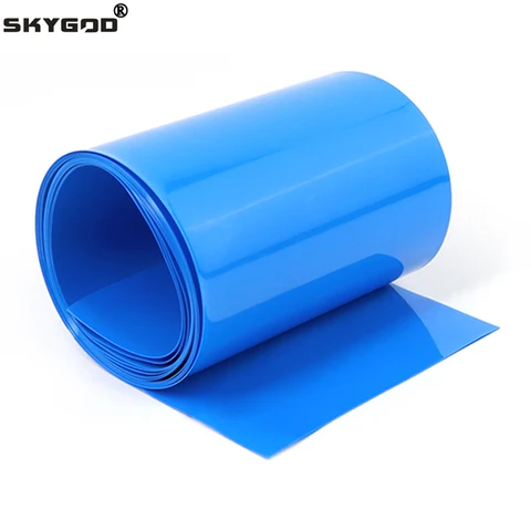 Термоусадочная трубка ПВХ синяя 7-155 мм