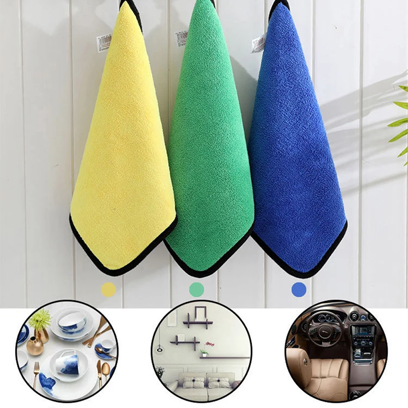 

1Pc Microfiber Coral Fleece Car Wash Towel Car Detailing Care Cleaning Drying Cloth Auto Accessories 25/30/60CM Random